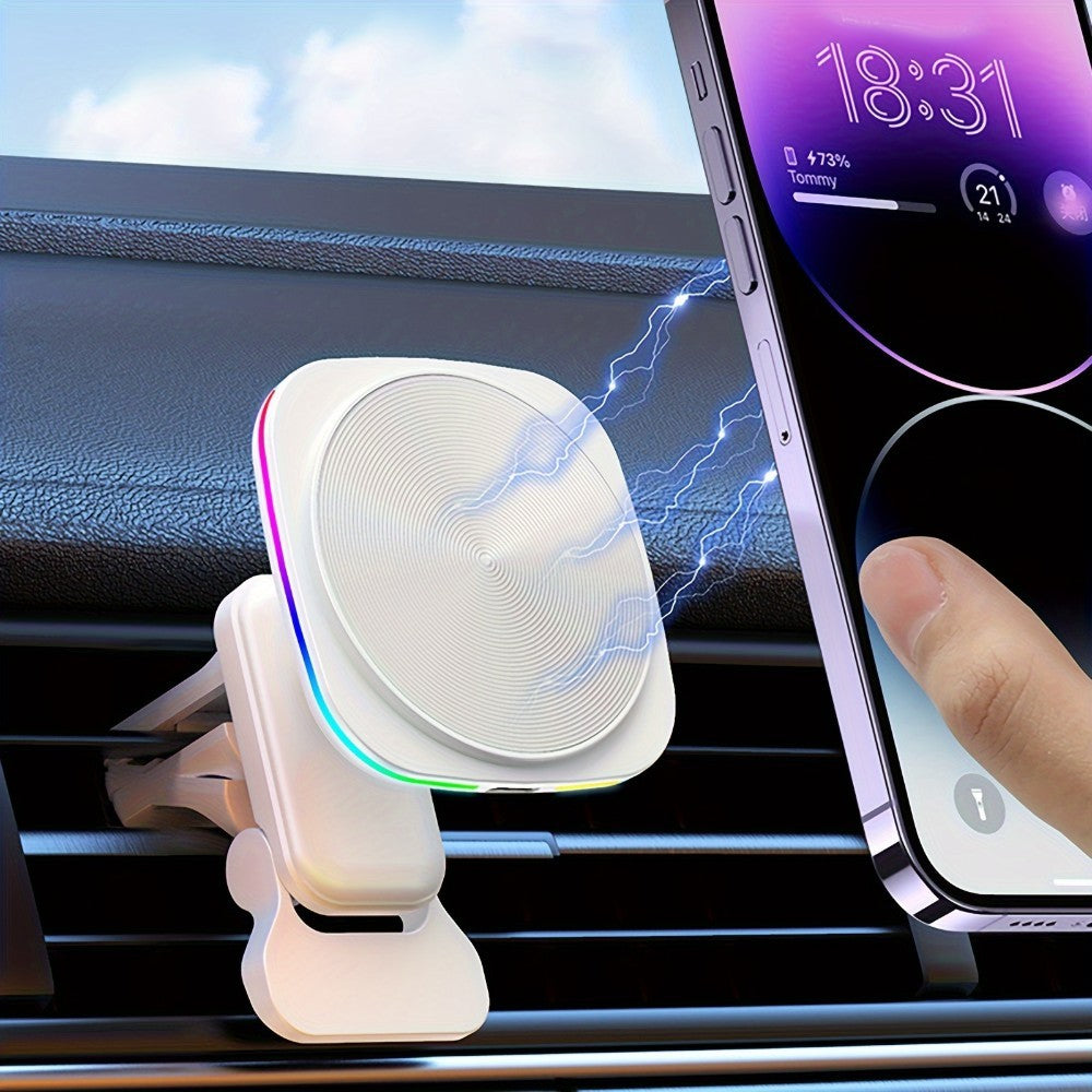 Fast Wireless Car Charger – Qi-Enabled Auto Phone Mount for iPhone & Android