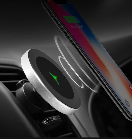 Magnetic Wireless Car Charger – Fast Charging Phone Mount for Dashboard & Air Vent