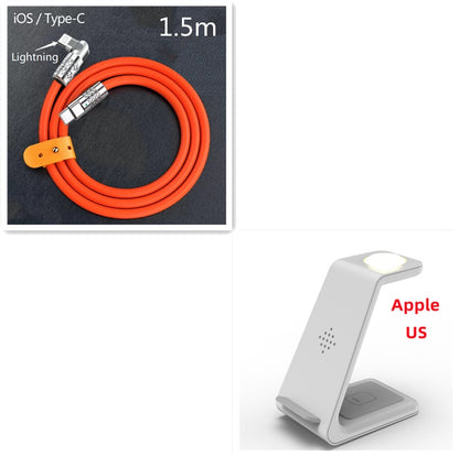 All-in-One Wireless Charging Station – Fast Charger Dock for iPhone, AirPods & Watch