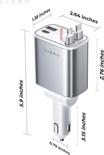 84W Car Adapter USB C Fast Charger