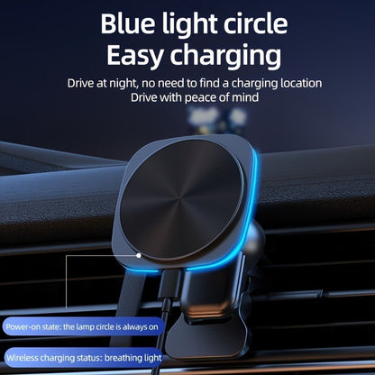 Fast Wireless Car Charger – Qi-Enabled Auto Phone Mount for iPhone & Android