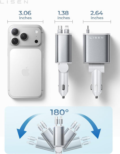 84W Car Adapter USB C Fast Charger