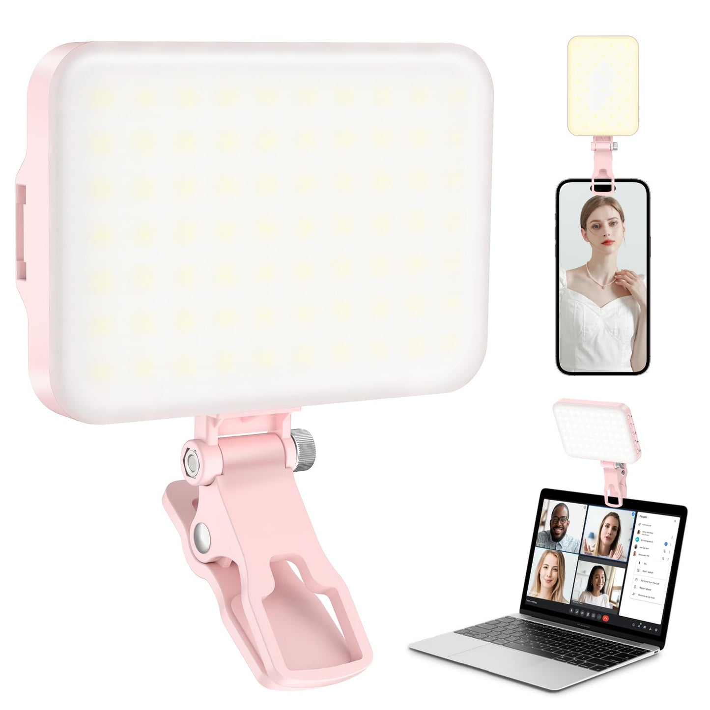 3 Light Modes for Phone iPhone Webcam Laptop Photo Makeup