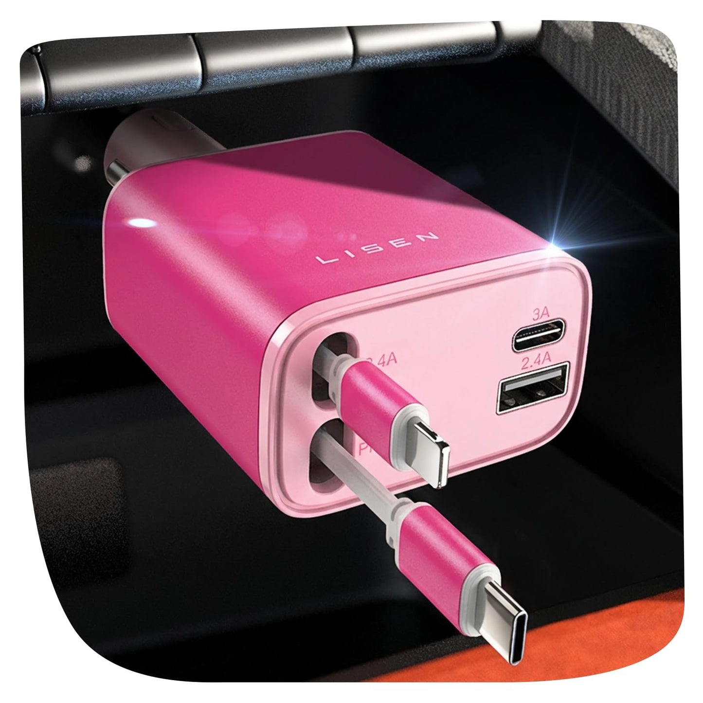 84W Car Adapter USB C Fast Charger