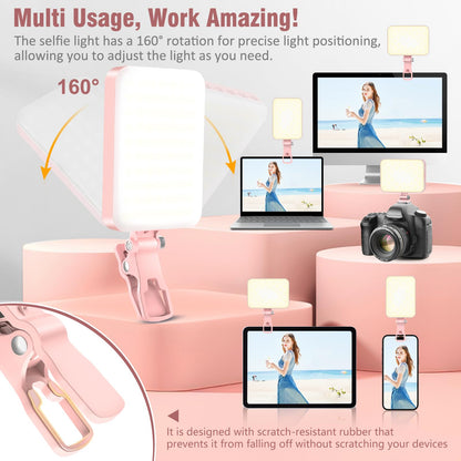 3 Light Modes for Phone iPhone Webcam Laptop Photo Makeup