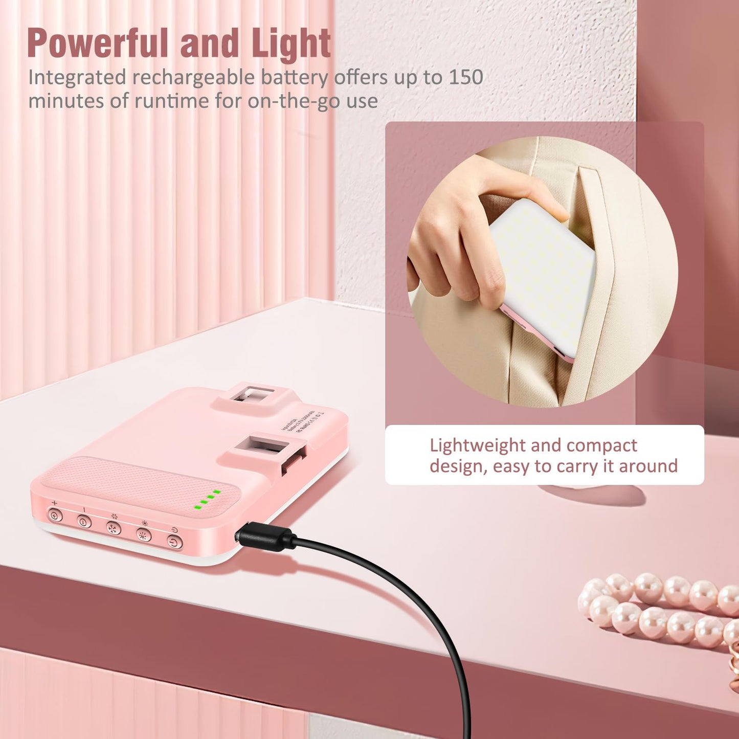 3 Light Modes for Phone iPhone Webcam Laptop Photo Makeup