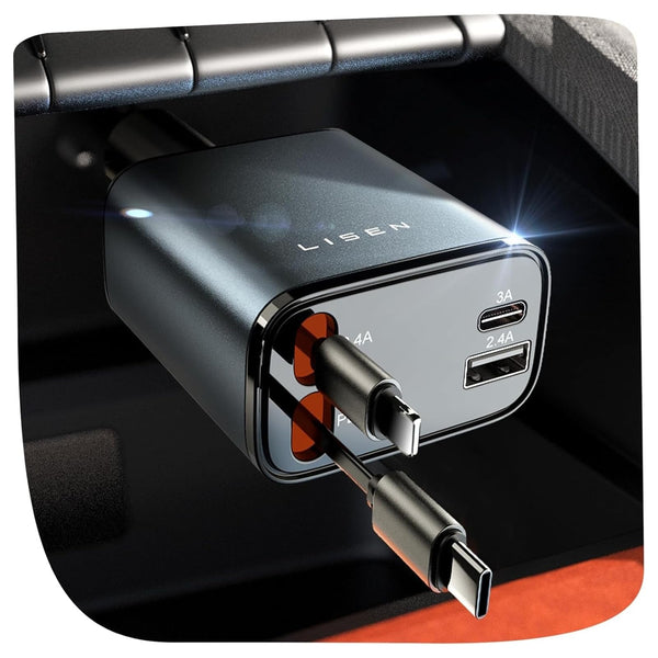 84W Car Adapter USB C Fast Charger