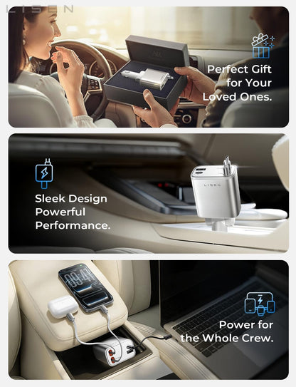 84W Car Adapter USB C Fast Charger