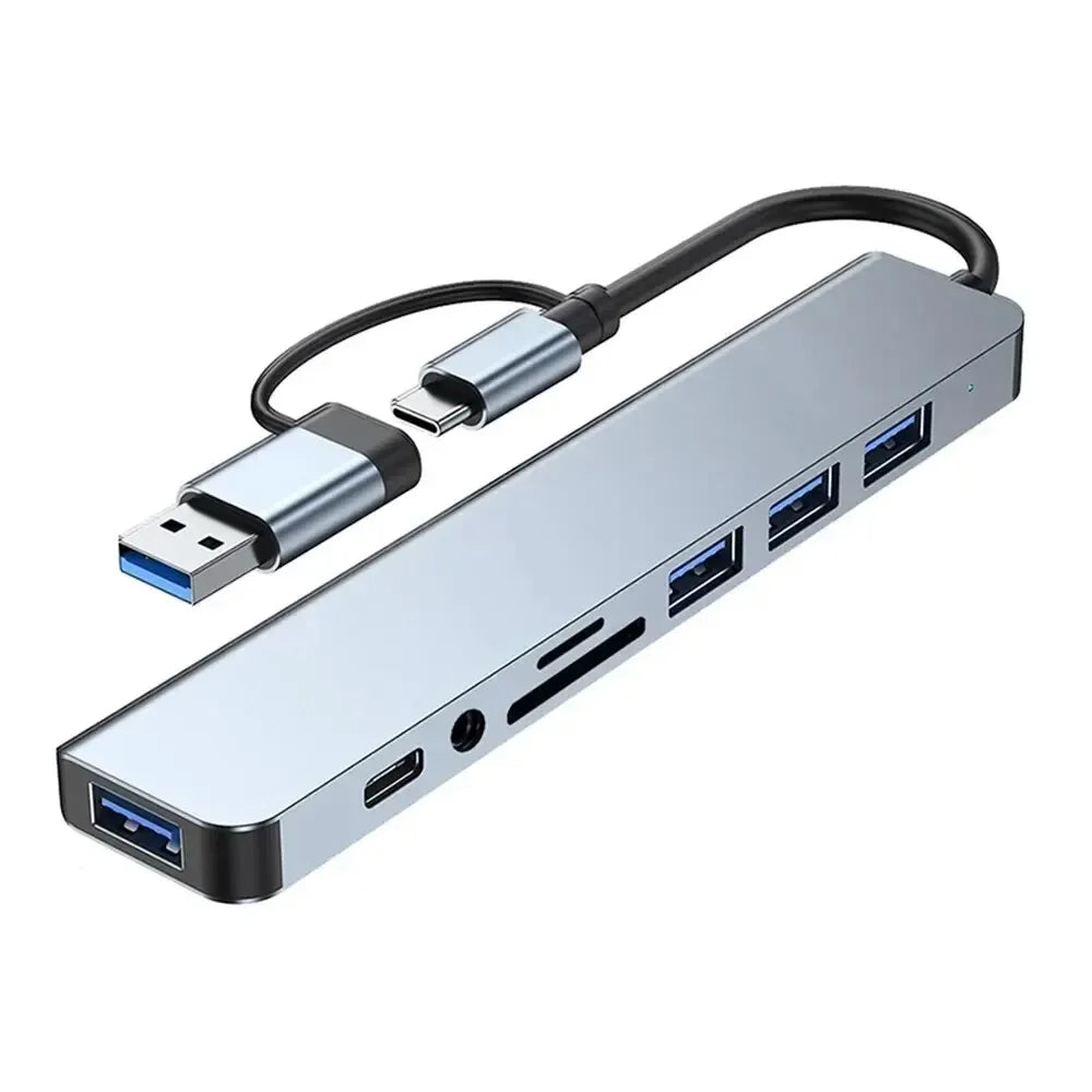 SmartGearPros 8-in-2 USB-C Hub
