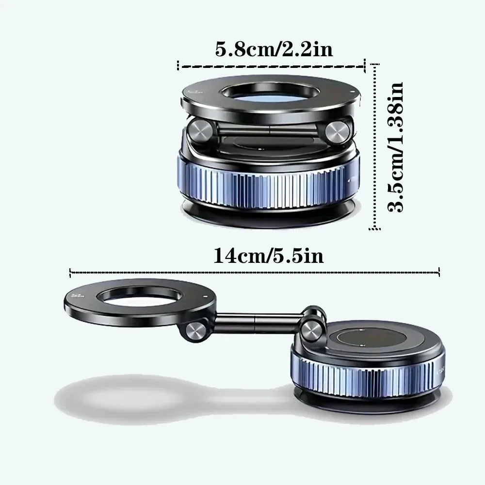 2026 Magnetic vacuum  car phone holder 360 adjustable mount