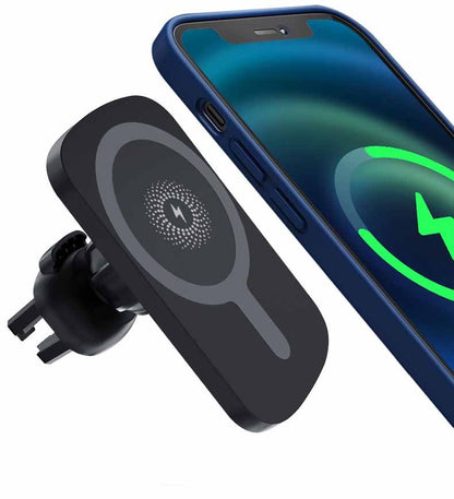360° Rotating Magnetic Wireless Charger – Fast Charging Mount & Stand for Smartphones